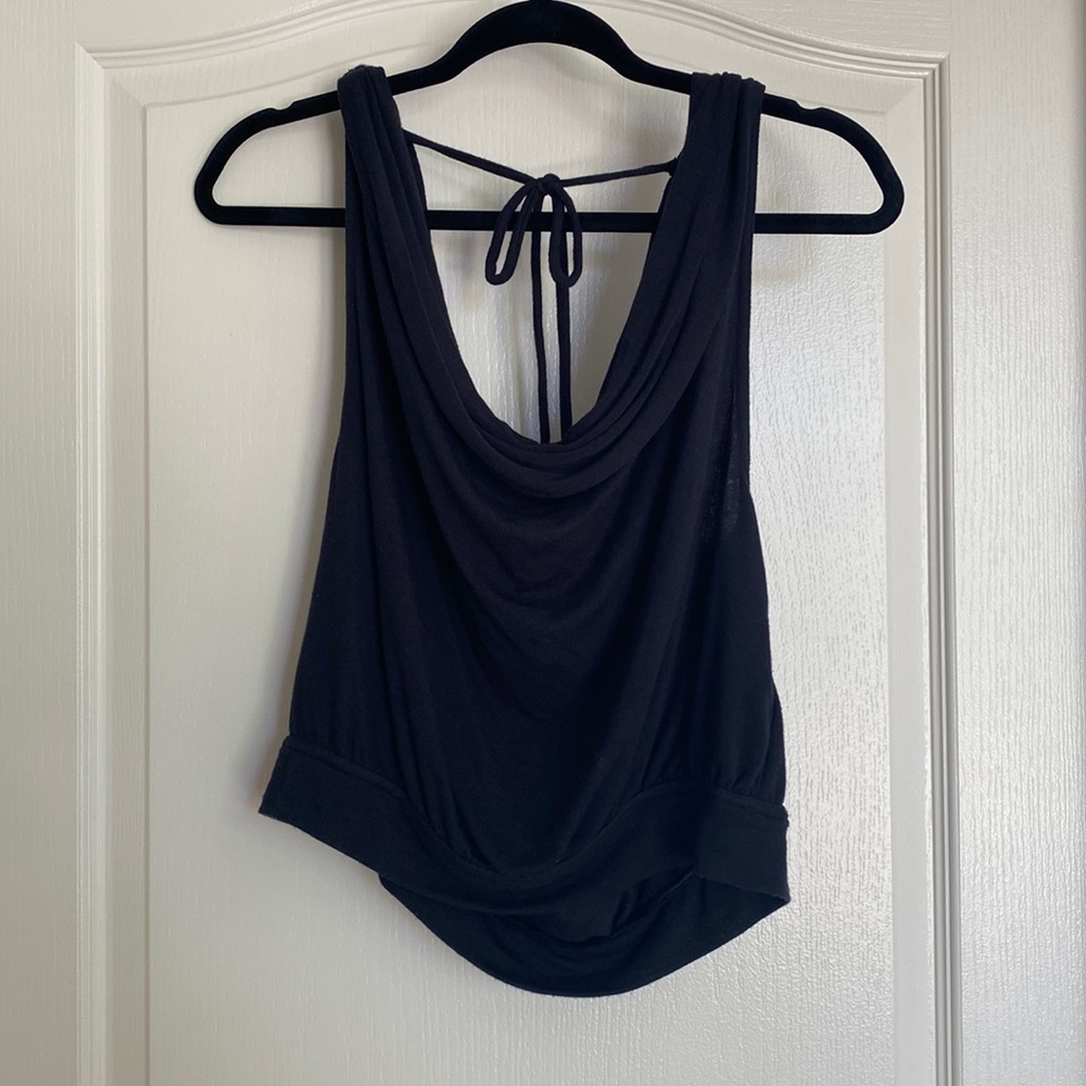 free people black lose top